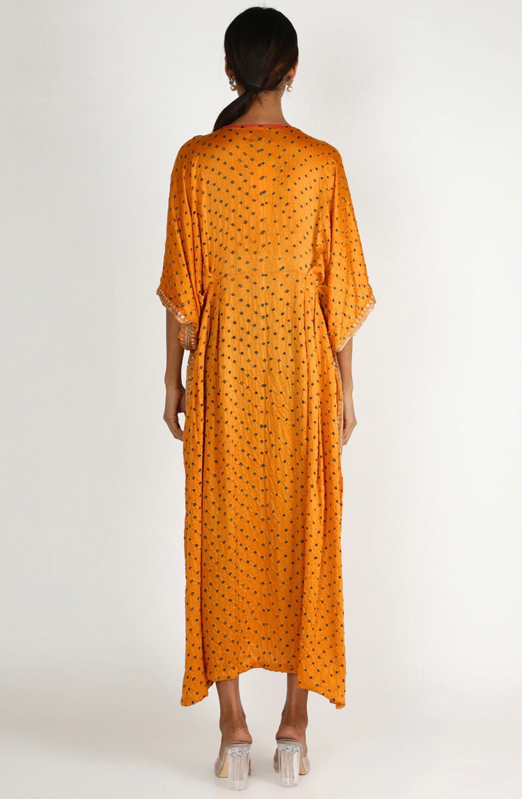 Yellow Embroidered Kaftan