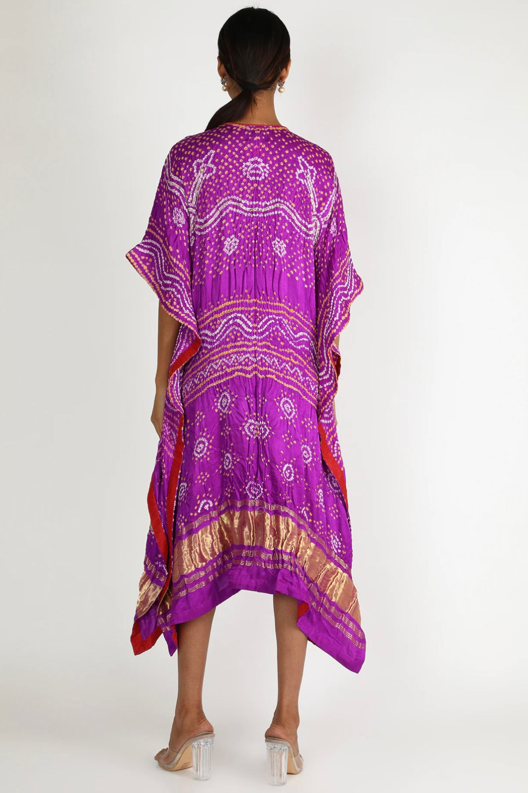 Purple Embroidered Kaftan