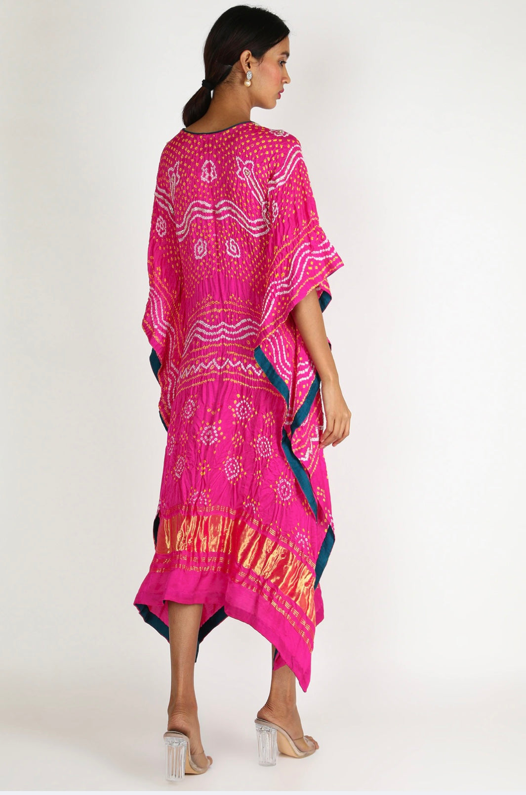 Rani Pink Embroidered Kaftan