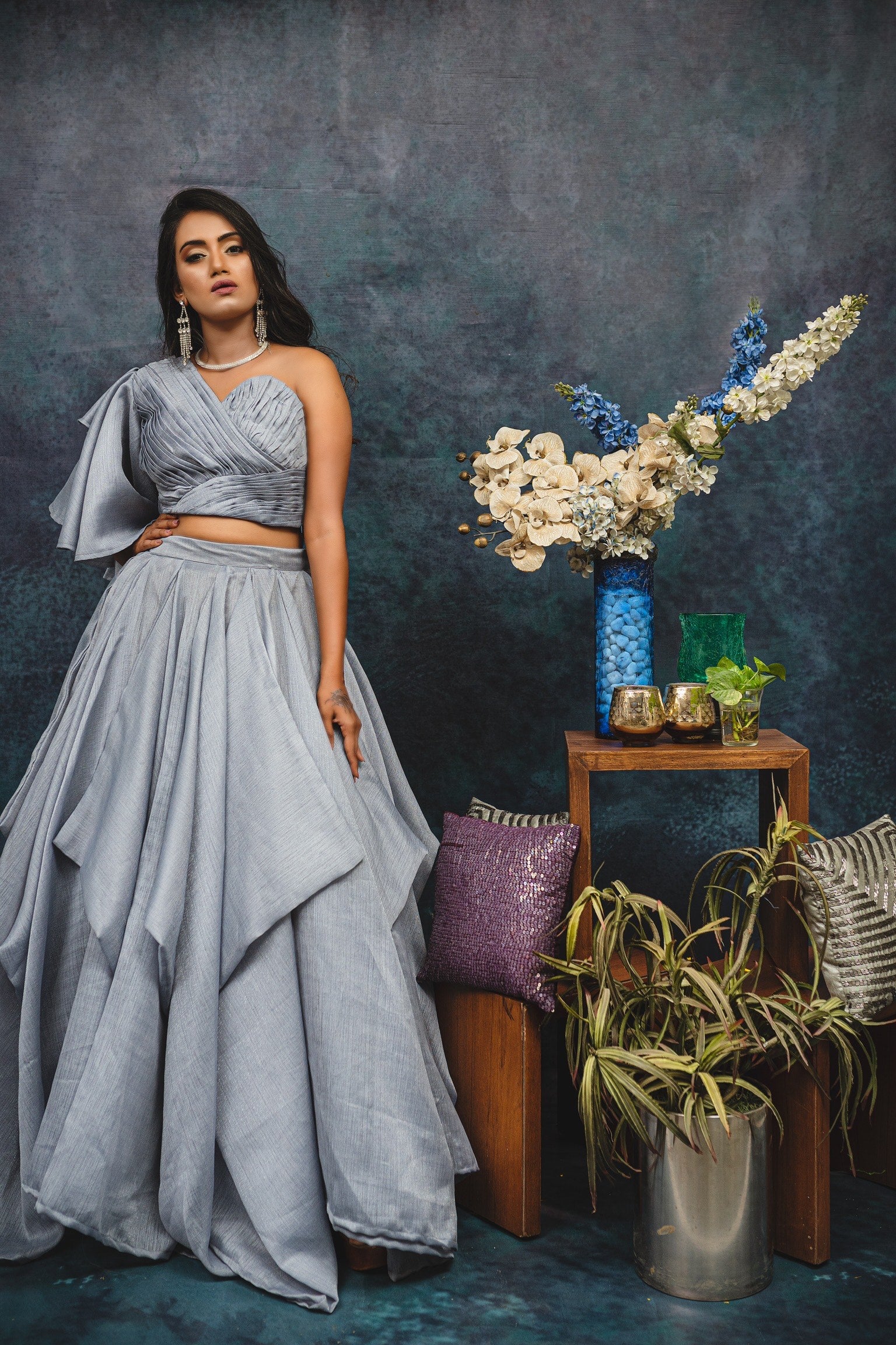 Indo Western Lehenga – Dhara Shah Design Studio