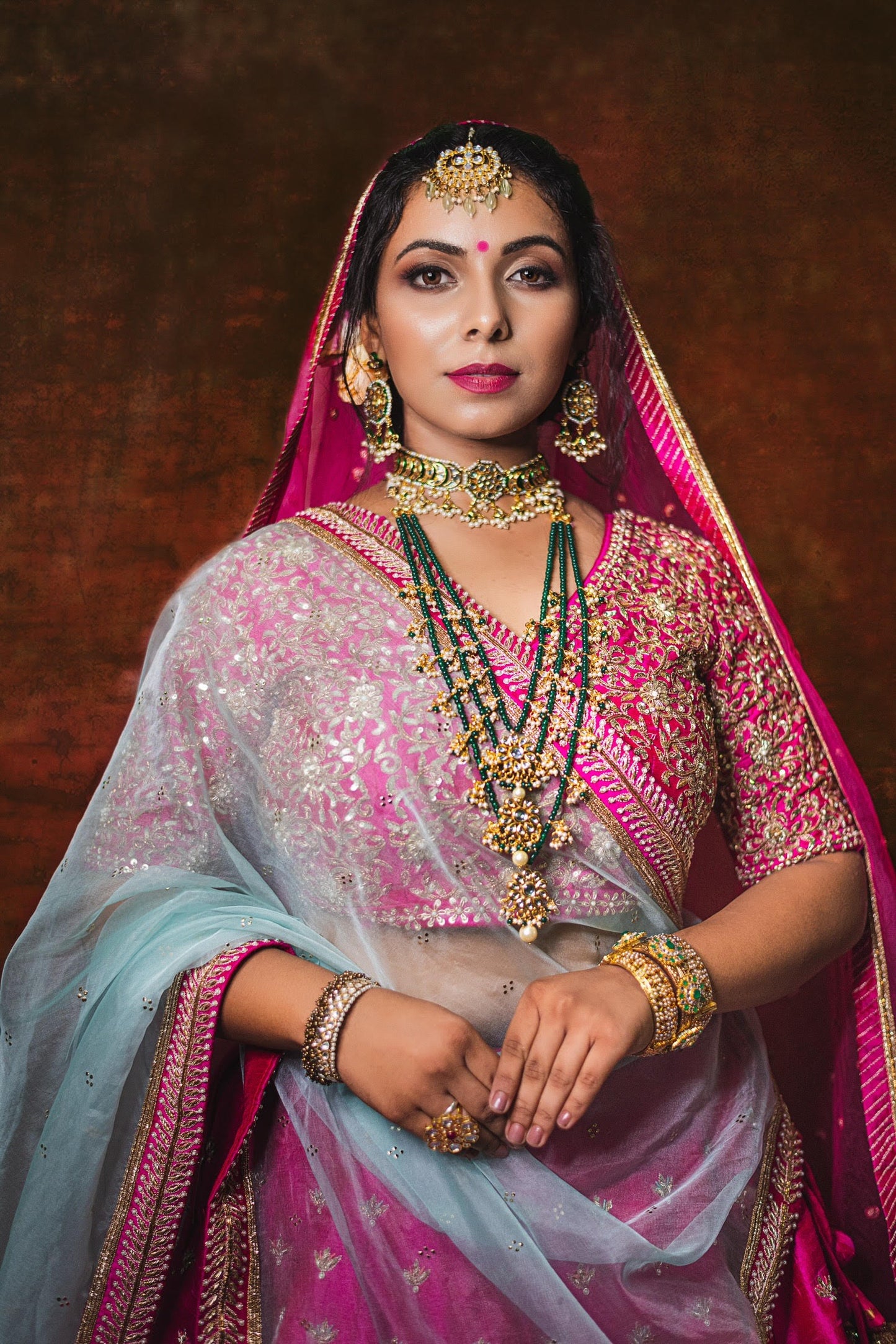 Rani Pink Bridal Lehenga